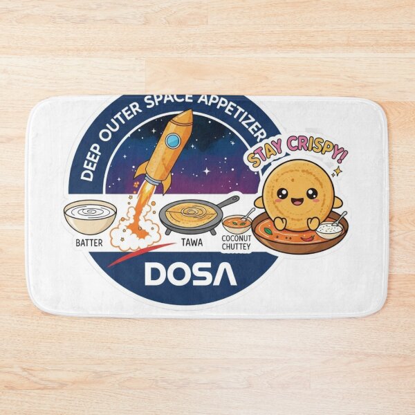 Item preview, Cute Dosa Space Adventure Stay Crispy Design designed and sold by RickyStick.