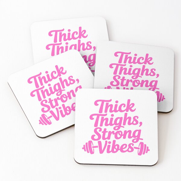Item preview, Thick Thighs Strong Vibes! Pink Gym Girl  designed and sold by PMCreative.