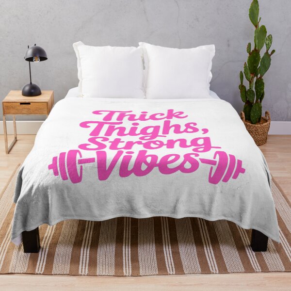 Item preview, Thick Thighs Strong Vibes! Pink Gym Girl  designed and sold by PMCreative.