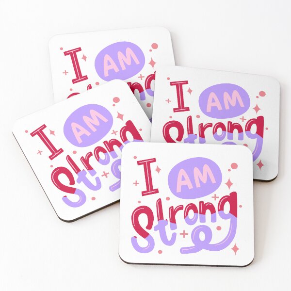 Item preview, I Am Strong – Empowering Self Confidence Affirmation Design designed and sold by FilzArt.