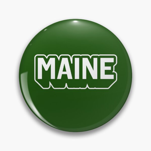 Item preview, Maine Retro Varsity - Hometown Pride & Streetwear Block Typography designed and sold by MZS Studio.