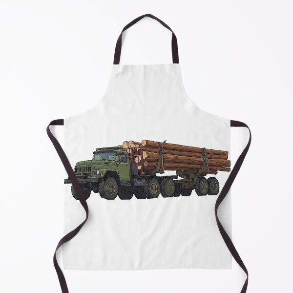 Item preview, Cartoon Logging Truck Zil designed and sold by ReganDesigns.