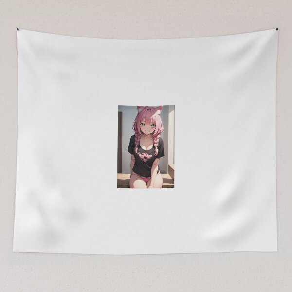 Item preview, Sugasaki Yumirime - Cute Pink Hair Nekomimi Anime Girl Aesthetic designed and sold by iloveanimechibi.