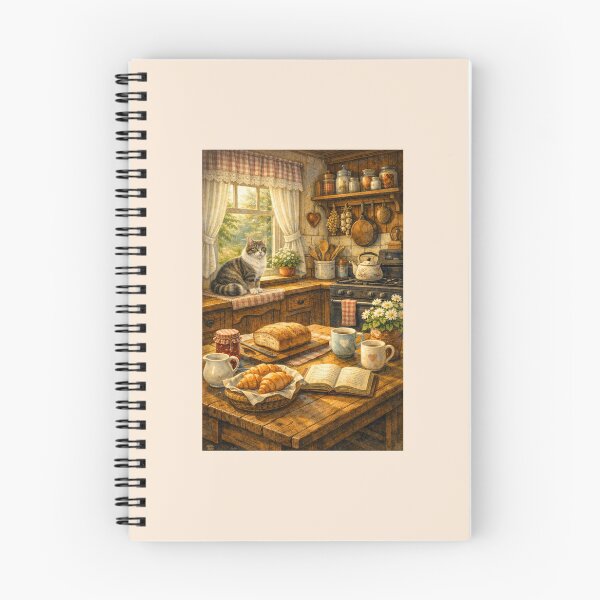 Item preview, Cozy Kitchen Cat — Cottage Morning designed and sold by Novel Works Studio.