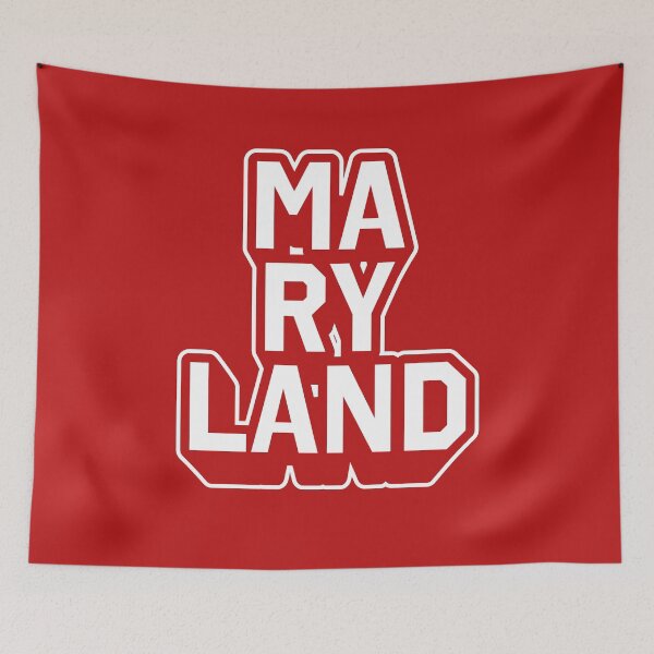 Item preview, Maryland Retro Varsity - Hometown Pride & Streetwear Block Typography designed and sold by MZS Studio.