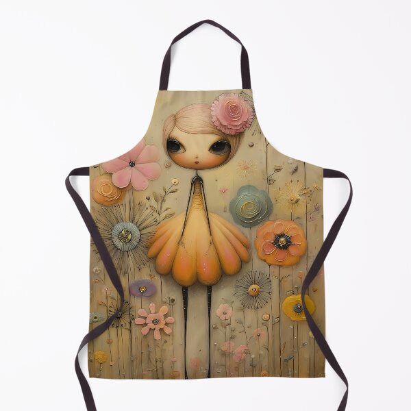 Item preview, Fairytale flower girl in floral vintage style designed and sold by WhimsyArt ○ byGTL.