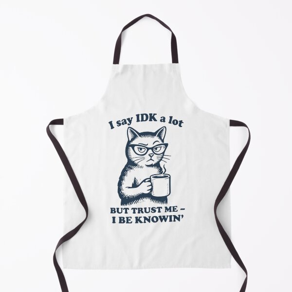 Item preview, I say IDK a lot but trust me I BE KNOWING cat wearing glasses designed and sold by BrownHorse90s.