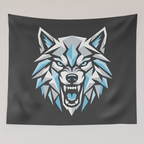Item preview, Fierce White Wolf Head Graphic designed and sold by KeremYurtseven.