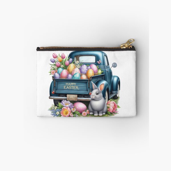 Item preview, Happy Easter Spring Truck Design, Easter Cute Bunny, Floral Truck Art, Vintage Spring Paster Truck designed and sold by gabrielakrall.