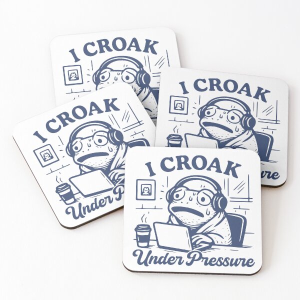 Item preview, I croak under pressure working frog  designed and sold by BrownHorse90s.