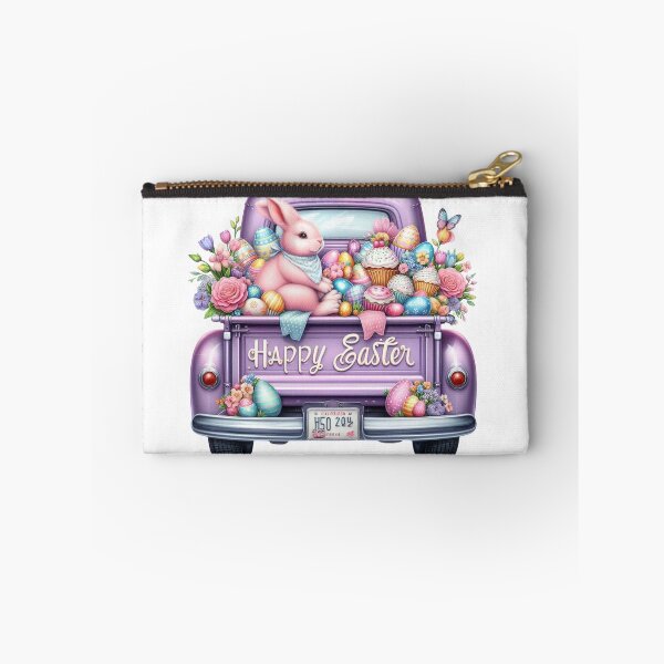 Item preview, Easter Spring Truck Design, Easter Cute Bunny, Floral Truck Art, Vintage Spring Paster Truck designed and sold by gabrielakrall.