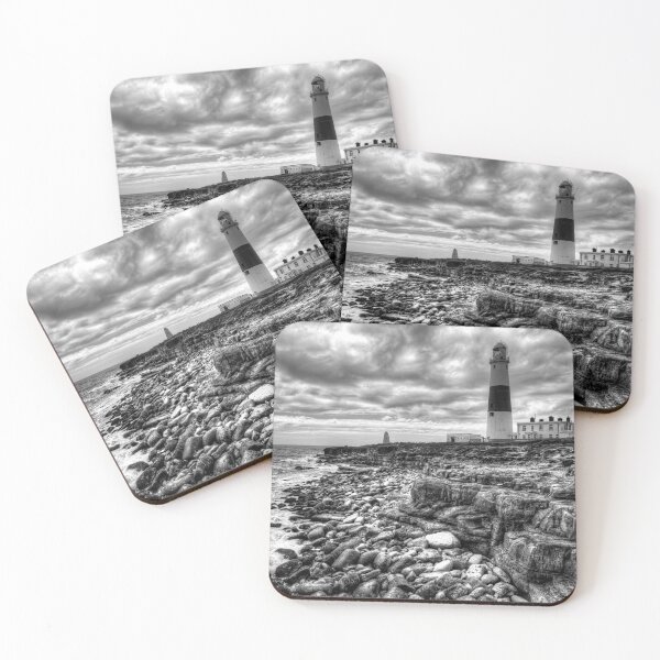 Item preview, Portland Bill Lighthouse, Dramatic Black and White Coastline designed and sold by Paul Thompson Photography.