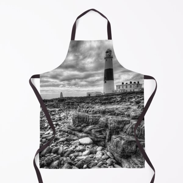 Item preview, Portland Bill Lighthouse, Dramatic Black and White Coastline designed and sold by Paul Thompson Photography.