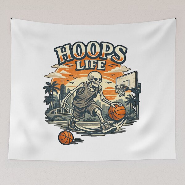 Item preview, Hoops Till I Die designed and sold by HubiUrbanStudio.