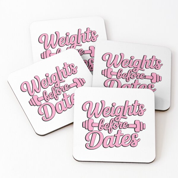 Item preview, Weights Before Dates! Pink Girl Gym designed and sold by PMCreative.