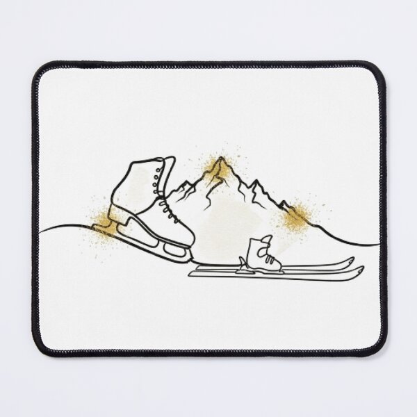 Item preview, Alpine Adventures Ice Skating and Skiing designed and sold by MinimalistMint.