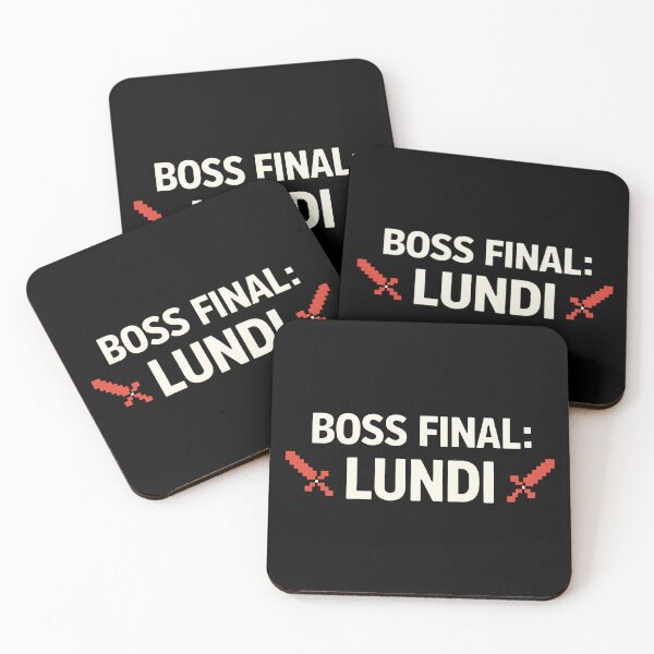 Item preview, Final Boss: Monday – Gamer humor and pixel art design designed and sold by Shop Geek.