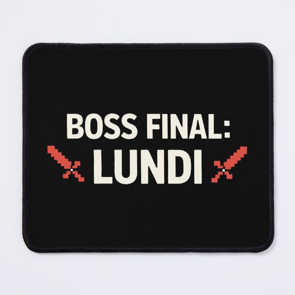 Item preview, Final Boss: Monday – Gamer humor and pixel art design designed and sold by Shop Geek.