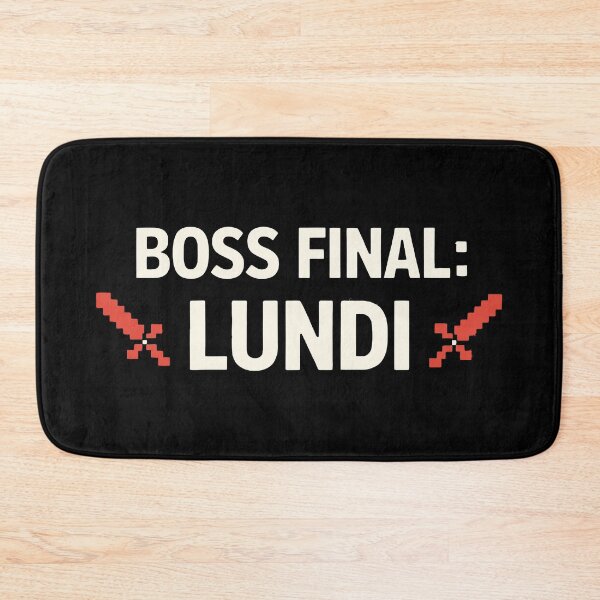 Item preview, Final Boss: Monday – Gamer humor and pixel art design designed and sold by Shop Geek.