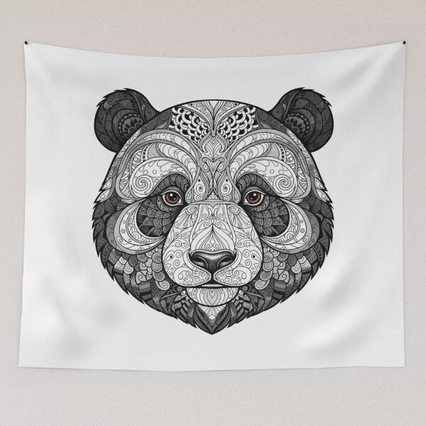 Item preview, Intricate Giant Panda designed and sold by PaintedbyCarol.