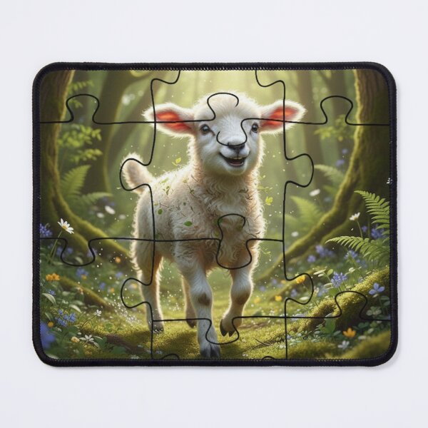 Item preview, Happiness of little lamb designed and sold by prashant art factory ✅️.