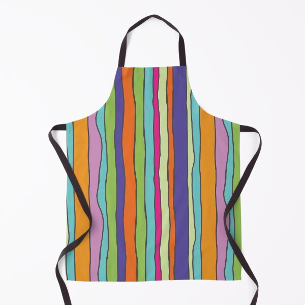 Item preview, Retro Wavy Stripes in bright summer colours designed and sold by phatlizzardart.