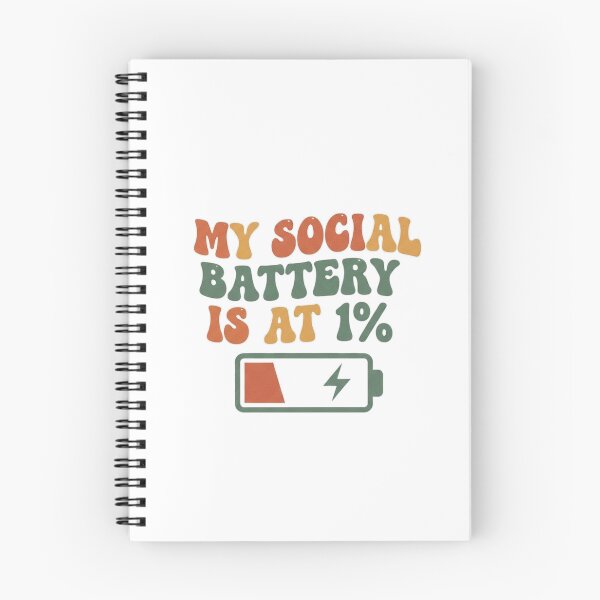 Item preview, Social Battery at 1% – Funny Anti Social Tee designed and sold by Jeffersonrito.