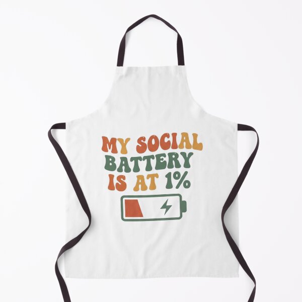 Item preview, Social Battery at 1% – Funny Anti Social Tee designed and sold by Jeffersonrito.