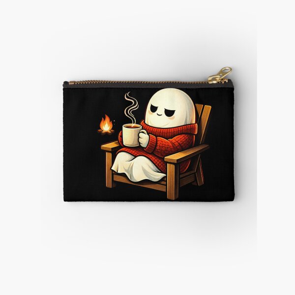 Item preview, Cozy Cabin Coffee Ghost – Cute Winter Hygge Aesthetic Cartoon designed and sold by ColorSplash123.