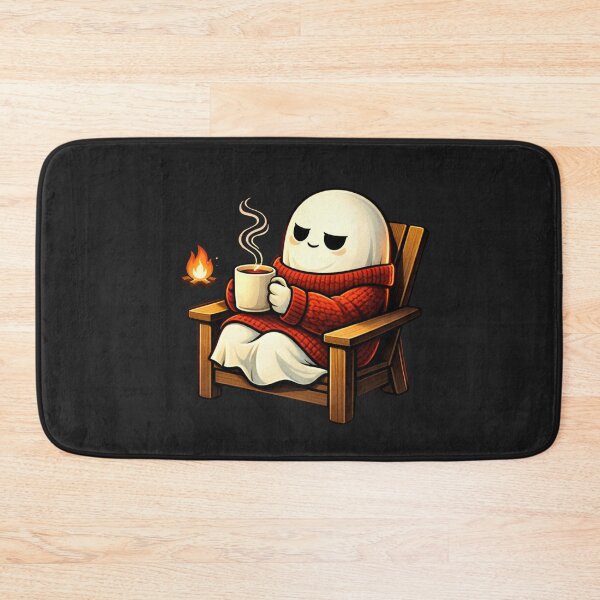 Item preview, Cozy Cabin Coffee Ghost – Cute Winter Hygge Aesthetic Cartoon designed and sold by ColorSplash123.