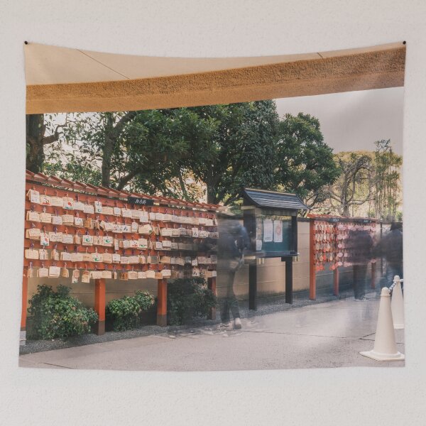 Item preview, Visitors Hanging Ema at Bentendo Temple, Ueno Park, Tokyo designed and sold by Pix4Japan.