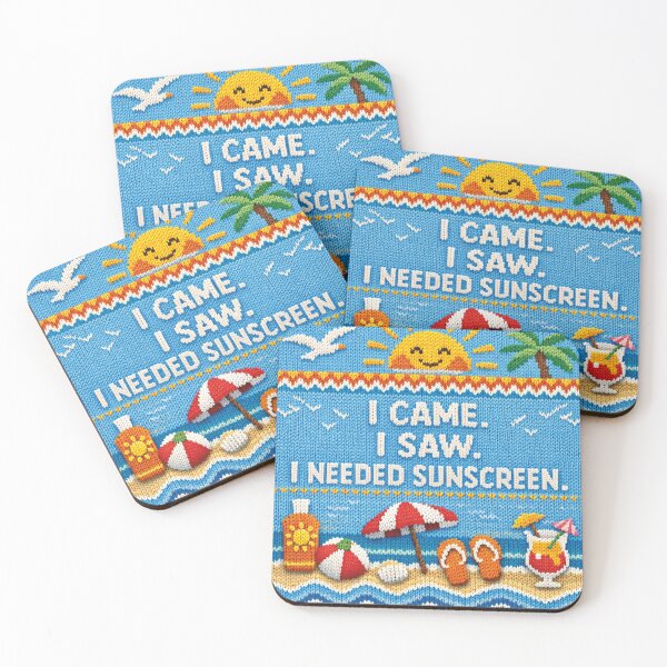 Item preview, I Needed Sunscreen Funny Summer Knit Pattern Design designed and sold by Mauswohn.
