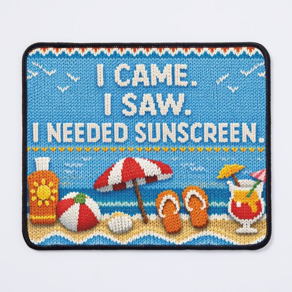 Item preview, I Needed Sunscreen Funny Summer Knit Pattern Design designed and sold by Mauswohn.