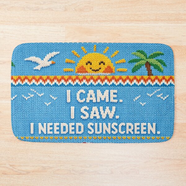 Item preview, I Needed Sunscreen Funny Summer Knit Pattern Design designed and sold by Mauswohn.