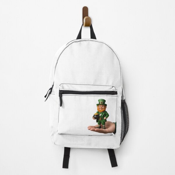 Item preview, Lucky Leprechaun Holding Pot of Gold – Cute St. Patrick’s Day designed and sold by Rough Sketches – Ireland Inspired Art.