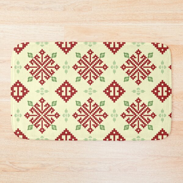 Item preview, Seamless red tribal pattern with geometric ethnic ornaments, inspired by traditional folk textile art. designed and sold by kasune-shop.