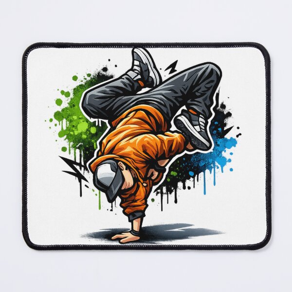 Item preview, Graffiti Flow B-Boy Dancer designed and sold by HubiUrbanStudio.