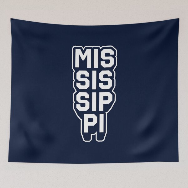 Item preview, Mississippi Retro Varsity - Hometown Pride & Streetwear Block Typography designed and sold by MZS Studio.