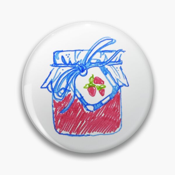 Item preview, Cute cottage core strawberry jam  designed and sold by rizdrawings.