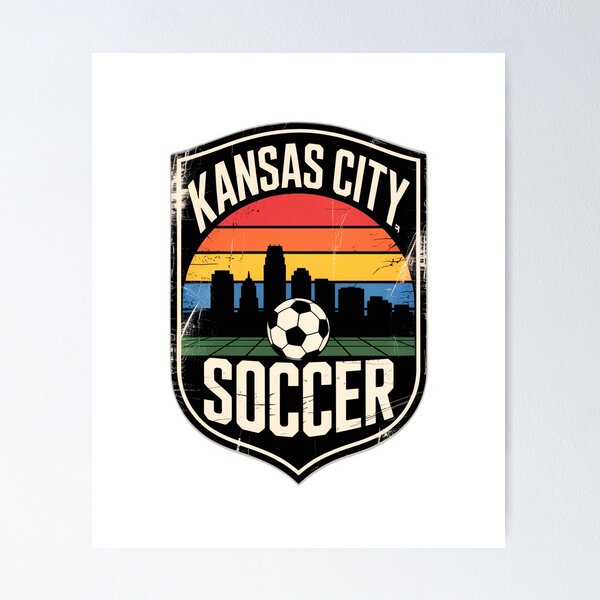 Item preview, Vintage Kansas City Soccer Gift - Retro Badge designed and sold by EverydayThreadz.