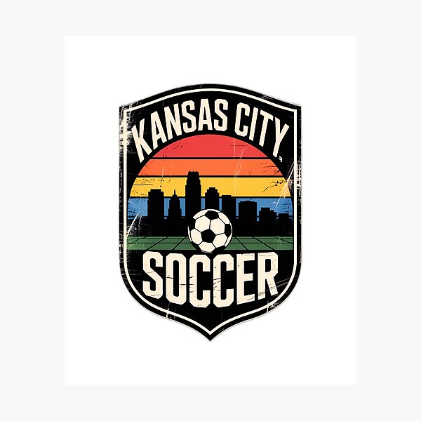 Item preview, Vintage Kansas City Soccer Gift - Retro Badge designed and sold by EverydayThreadz.