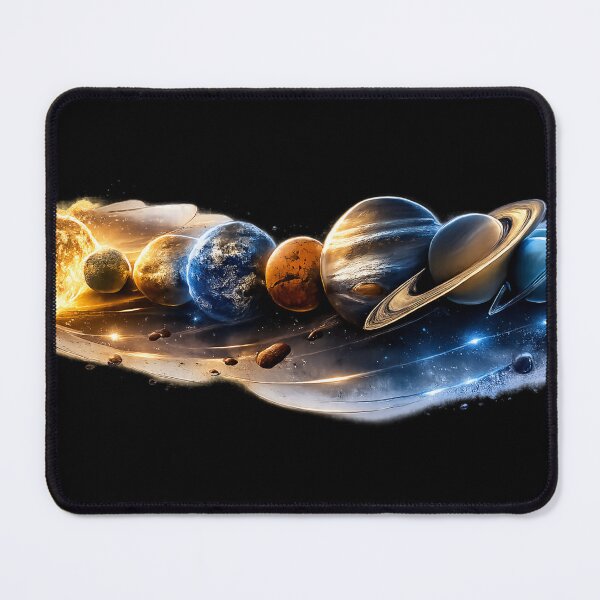 Item preview, Cinematic Solar System Planet Illustration designed and sold by THE JIZU SHOP.