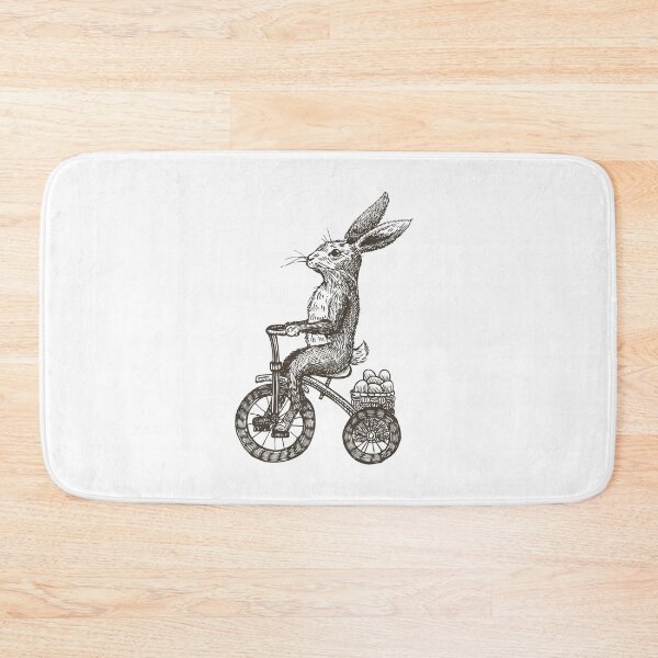Item preview, Vintage Cycling Hare | Antique Engraving Bunny designed and sold by Hydravisions.