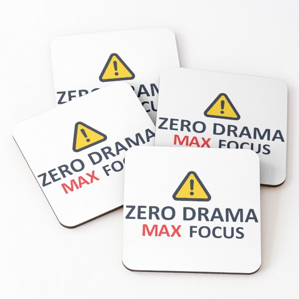 Item preview, Zero Drama. Max Focus. Warning Mode designed and sold by zamew.