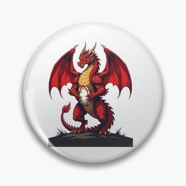 Item preview, The Fierce Focus Of Kickoff Red Dragon designed and sold by taiche.
