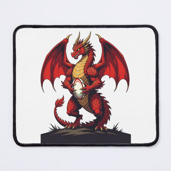Item preview, The Fierce Focus Of Kickoff Red Dragon designed and sold by taiche.