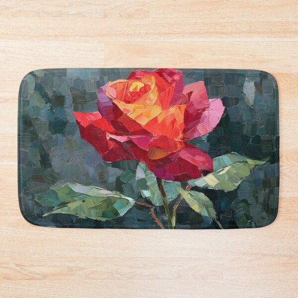 Item preview, Scarlet Rose in Motion – Modern Floral Art designed and sold by daila70.