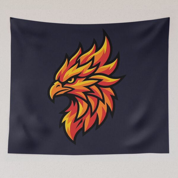 Item preview, Flaming Phoenix Fire Bird Fantasy Art designed and sold by KeremYurtseven.
