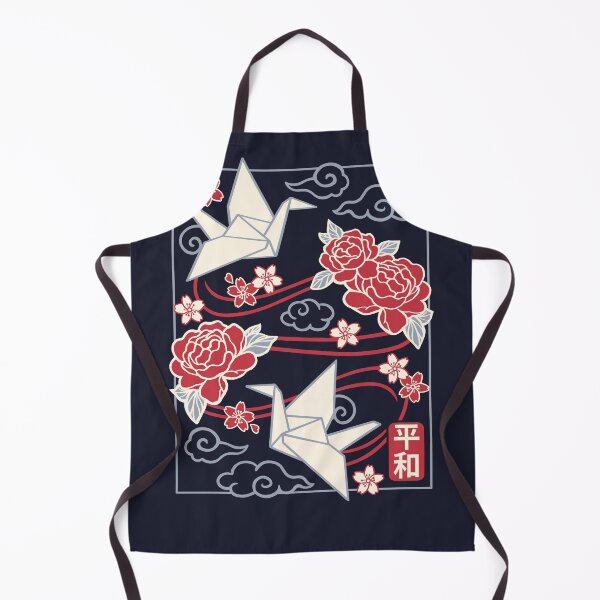 Item preview, Geometric Origami Peace Cranes - Heiwa Kanji with Roses and Sakura designed and sold by NemiMakeit.