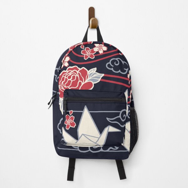 Item preview, Geometric Origami Peace Cranes - Heiwa Kanji with Roses and Sakura designed and sold by NemiMakeit.